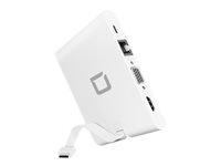 DICOTA D31729 Multiport-Adapter – USB-C, 1× HDMI, 1× VGA, 2× USB-A, 100 W PD, GbE, SD/microSD