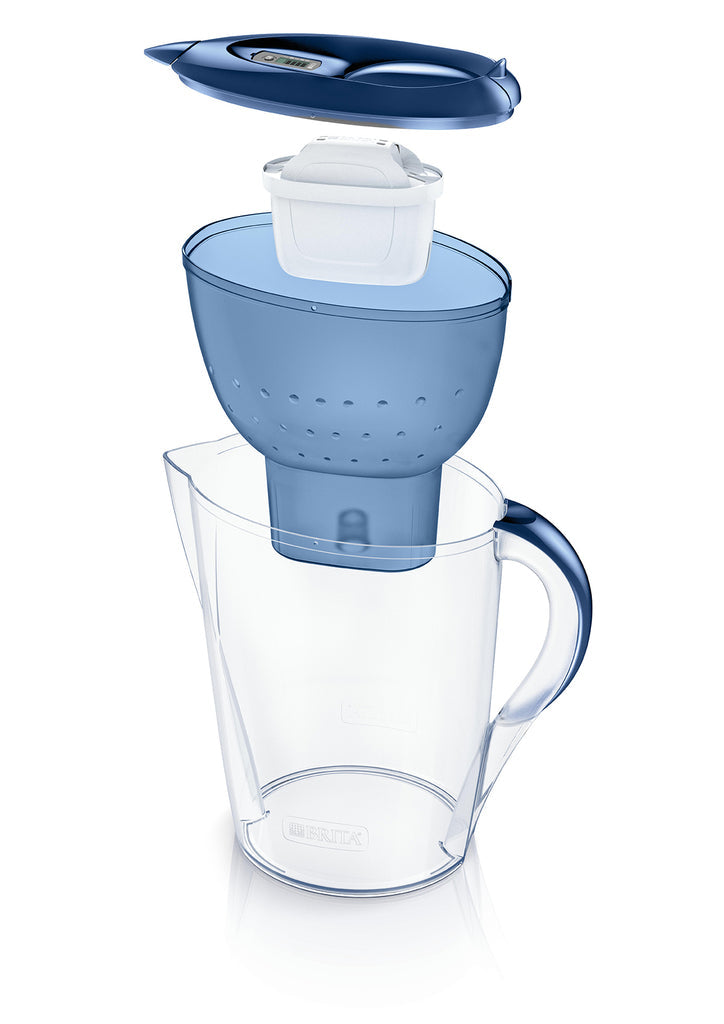 Brita Marella Tischwasserfilter – 2,4 l, inkl. 3 MAXTRA PRO Kartuschen, Graphit