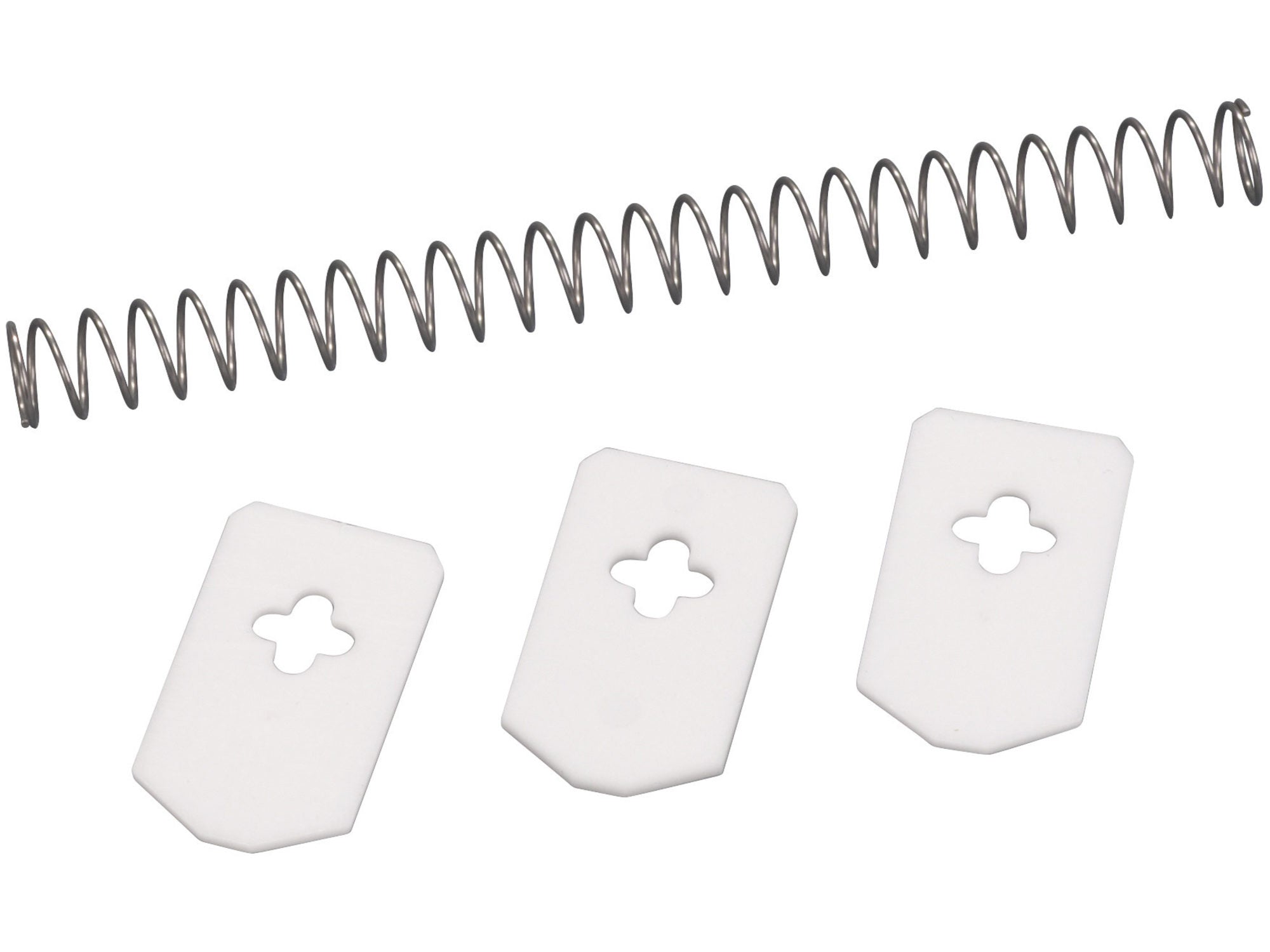 Leifheit Ersatz-Set für Leifheit Cherrymat (37211), 4 Stk., Edelstahl/Kunststoff, Grau/Weiss