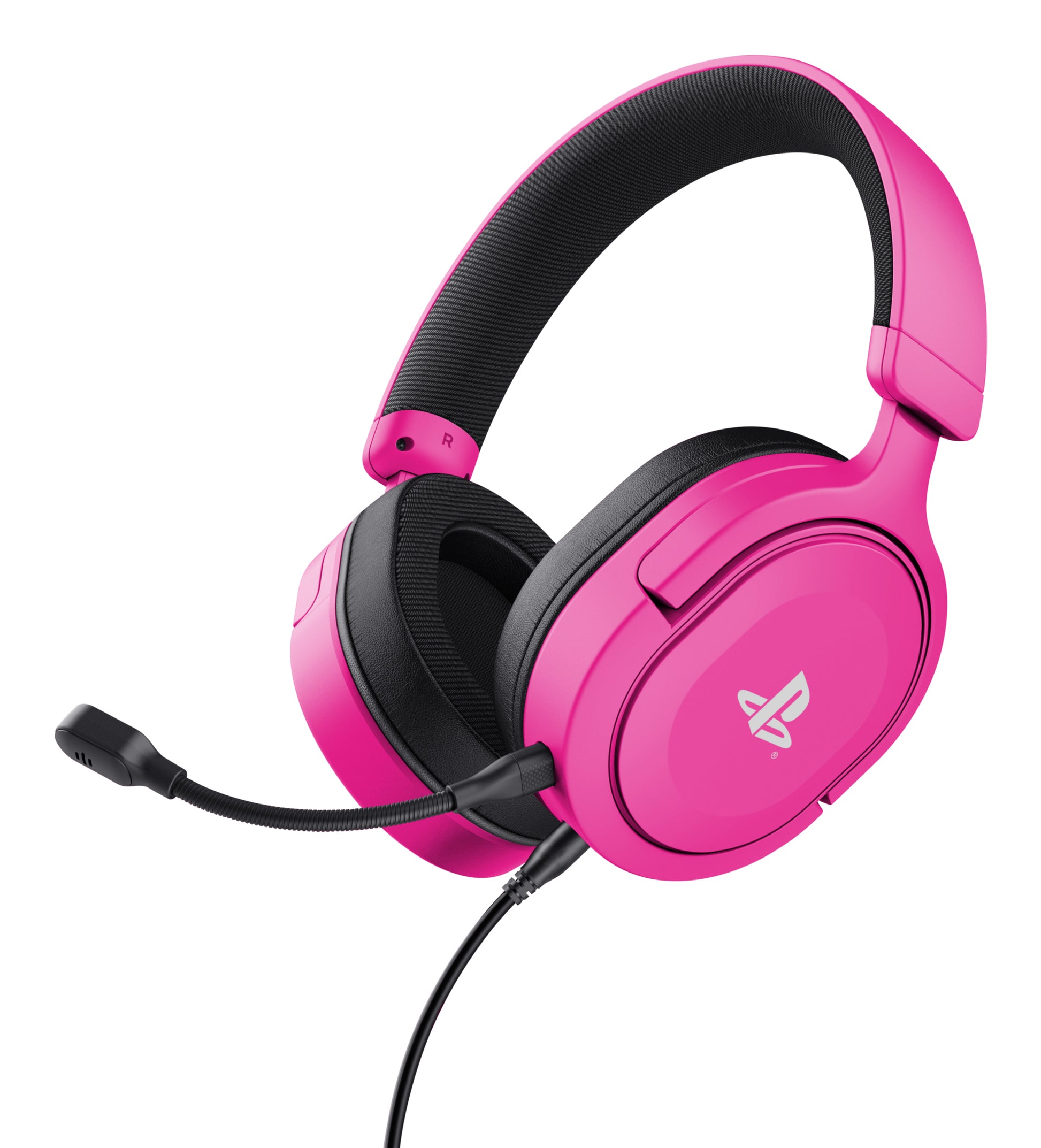 Trust GXT 498P Forta Gaming-Headset – Over-Ear, Stereo, Kabelgebunden, 3,5 mm Klinke, Rosa