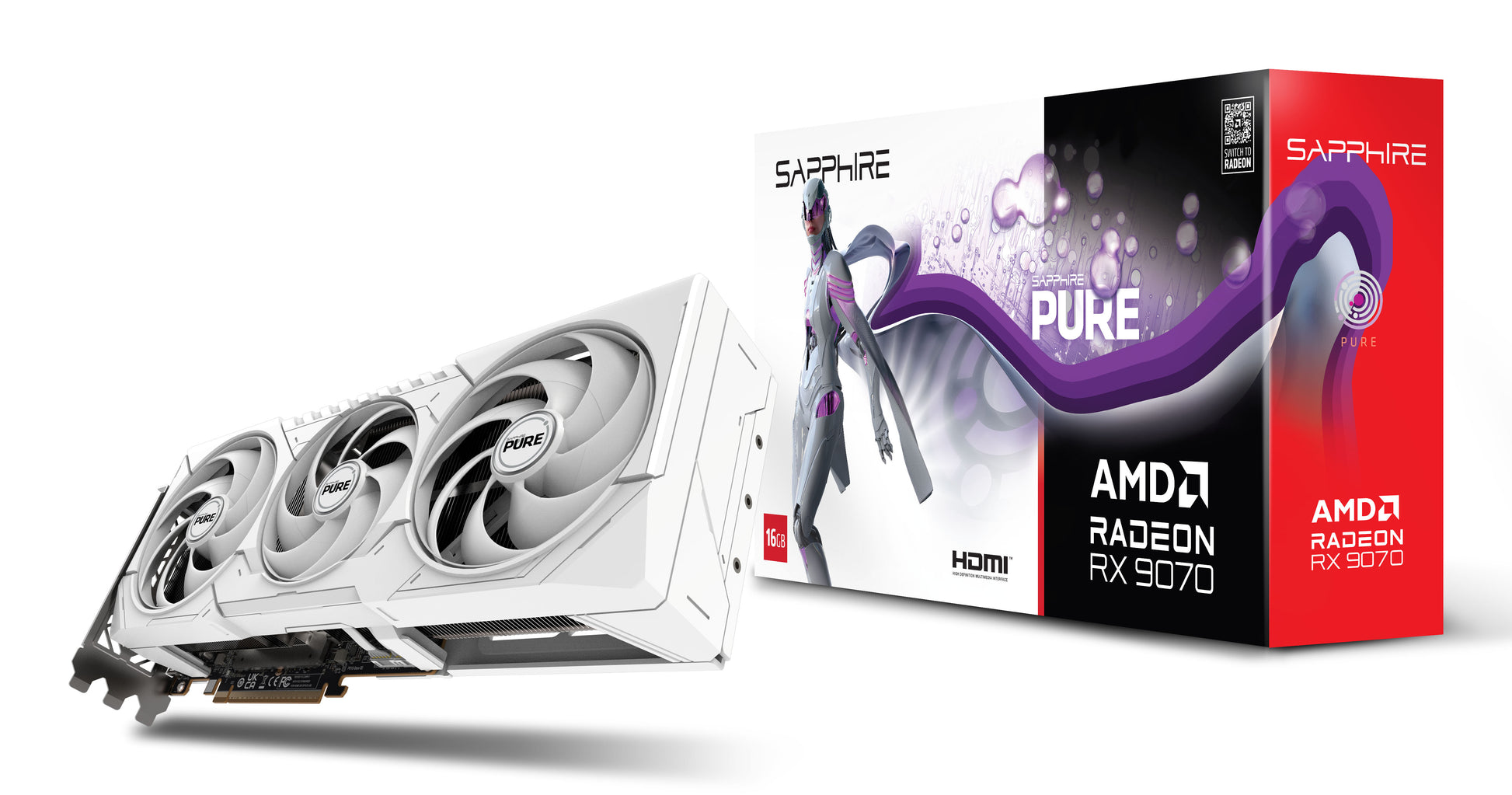 Sapphire Radeon RX 9070 – 16 GB GDDR6, PCIe 5.0