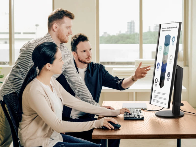 ViewSonic VG2409-MHDU-2 – Monitor, 24" 1920 × 1080 (Full HD), 2× HDMI, DisplayPort, USB-C