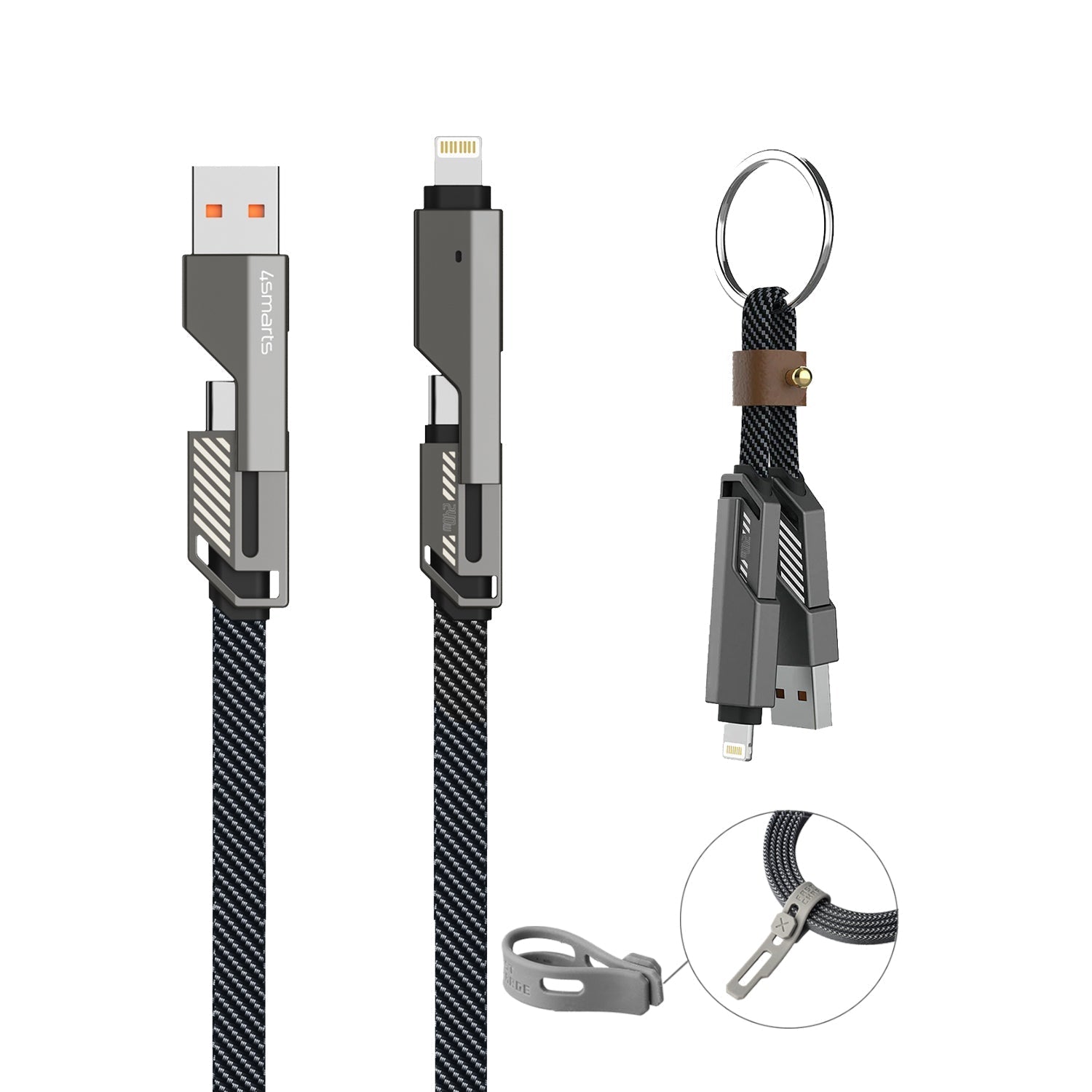 4smarts USB-Kabel, USB-A zu USB-C, 1,5 m, USB 2.0, für Laptop, Nintendo Switch, Smartphone und mehr