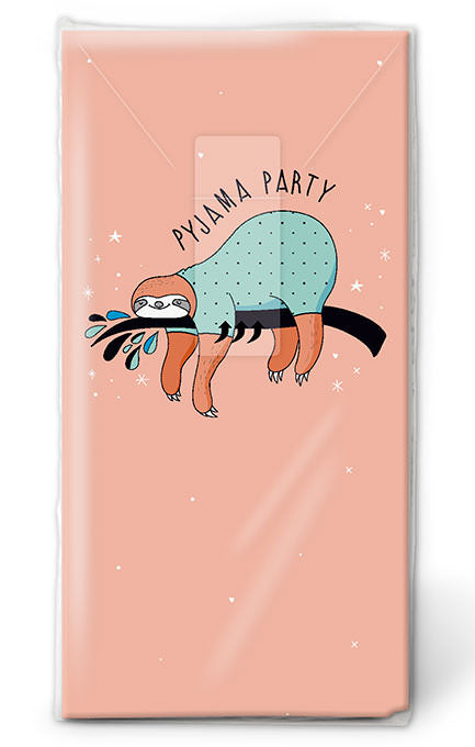 Paper + Design Pyjama Party Taschentücher – 4-lagig, 220 × 210 mm – 10 Taschentücher