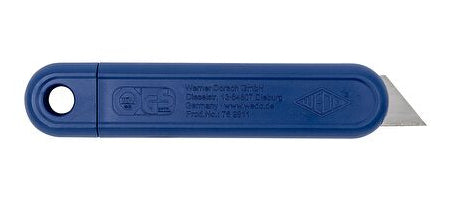 Wedo 76 9811 – Abbrechmesser, Kunststoff, einziehbar, blau