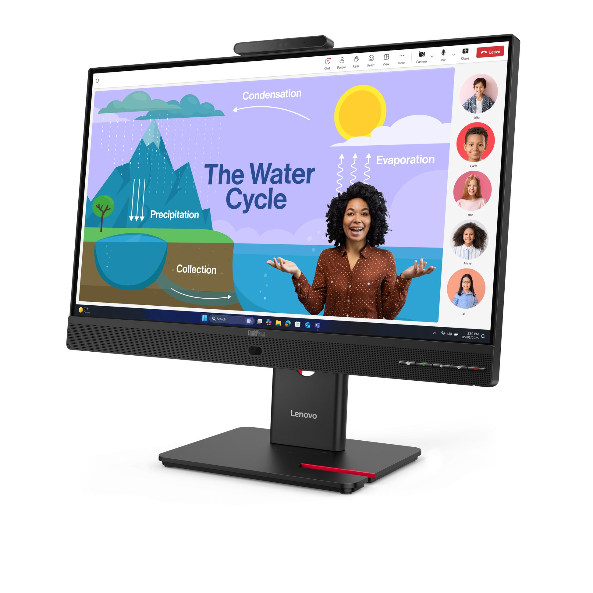 Lenovo ThinkVision T24D-4V – Monitor, 23,8" 1920 × 1080 (Full HD), Schwarz