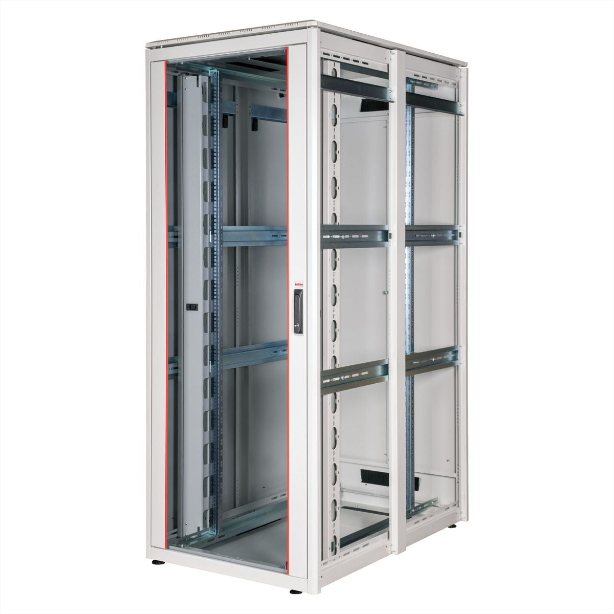 ROLINE Pro – 19" Netzwerkschrank 42U, IP20, abschliessbar, 800 × 1200 × 2053 mm, lichtgrau, Stahl