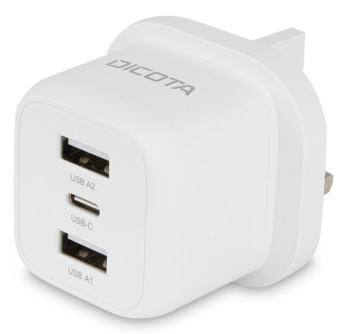 DICOTA Netzteil (UK) – 32 W, 3× Ports, GaN