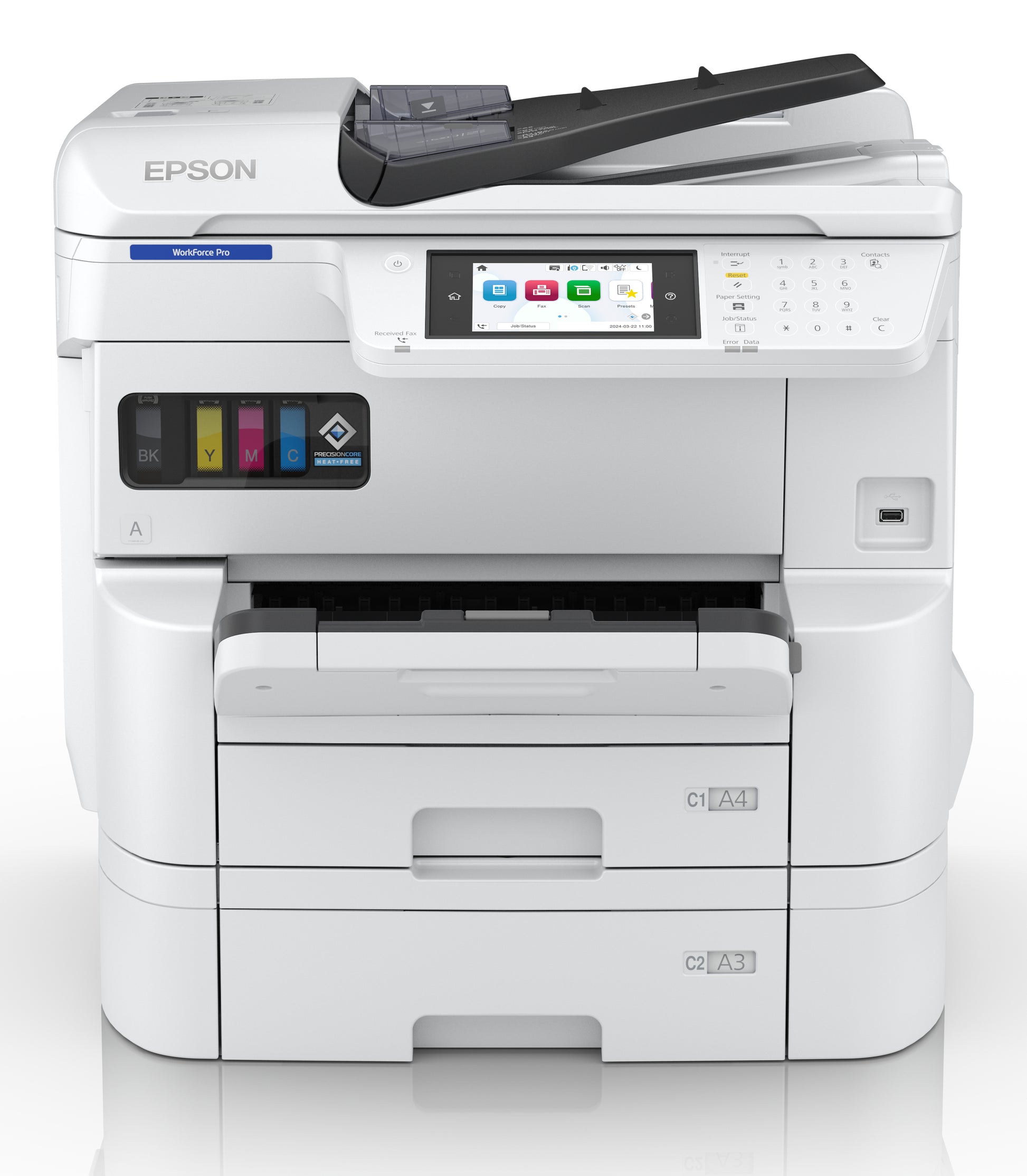 Epson WorkForce Pro EM-C7100DWF – Farbiger Tintenstrahl-MFP A3 – USB/LAN/WLAN