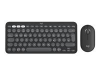 Logitech Pebble 2 Combo – Tastatur, kabellos (Bluetooth/2,4 GHz), DE-Layout (DE)