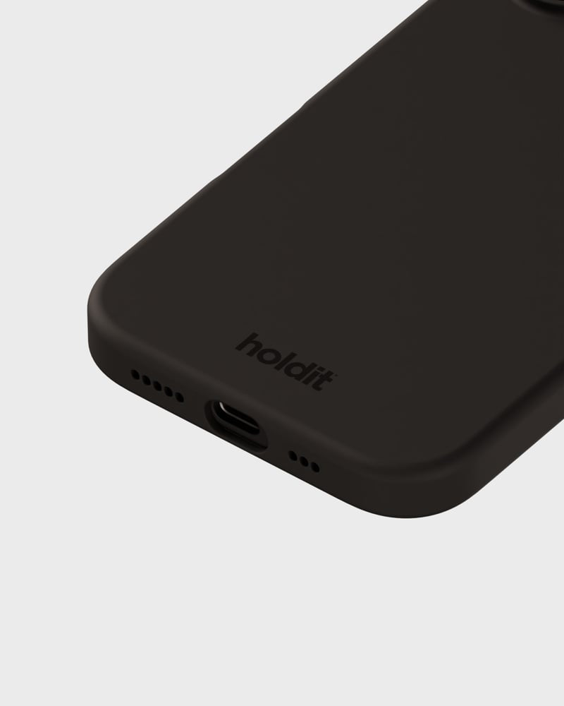 Holdit Handyhülle – iPhone 16, Silikonhülle, Schwarz