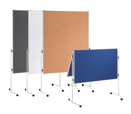 Franken Pinnwand – Filz, Alurahmen – 120 × 195 cm, Blau, ECO