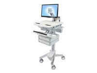 Ergotron StyleView IT-/Medizin-Fahrwagen – höhenverstellbar, für Monitore bis 24"