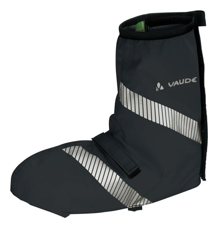 VAUDE Luminum Gamaschen – 36–39 – Polyester (recycelt), PU-beschichtet, Schwarz/Neongelb, Über dem Knöchel