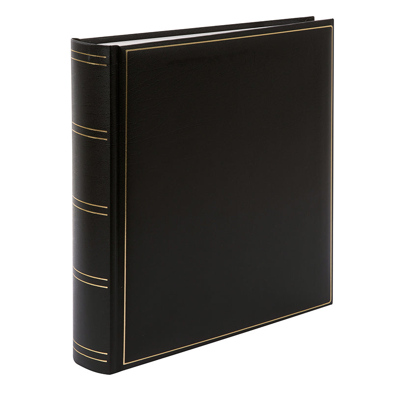 Goldbuch Fotobuch, gebunden, 100 Seiten, weiss, 30 × 31 cm, Kunstleder, schwarz, mit Pergamin
