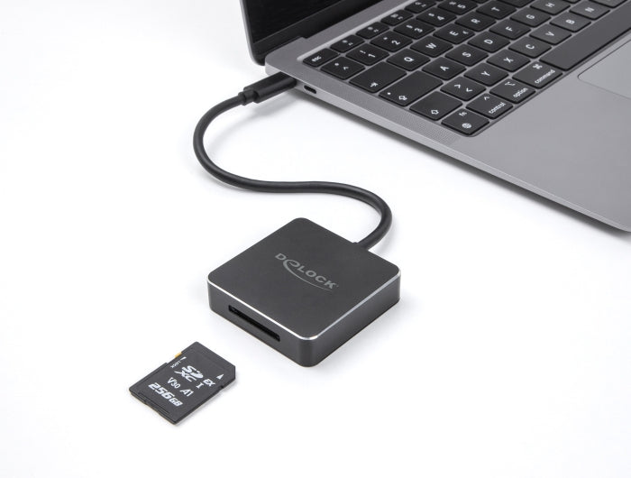 DeLOCK 91019 Kartenleser – SD/SDHC/SDXC (UHS‑I) – USB‑C 3.2 Gen 2, 10 Gbit/s
