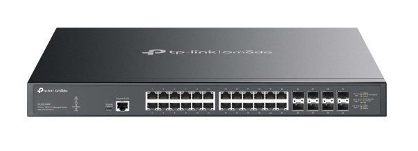 TP-Link Omada – Managed Switch – 24×10G, 8×SFP+, L2+, PoE++ 770 W, 19" Rack