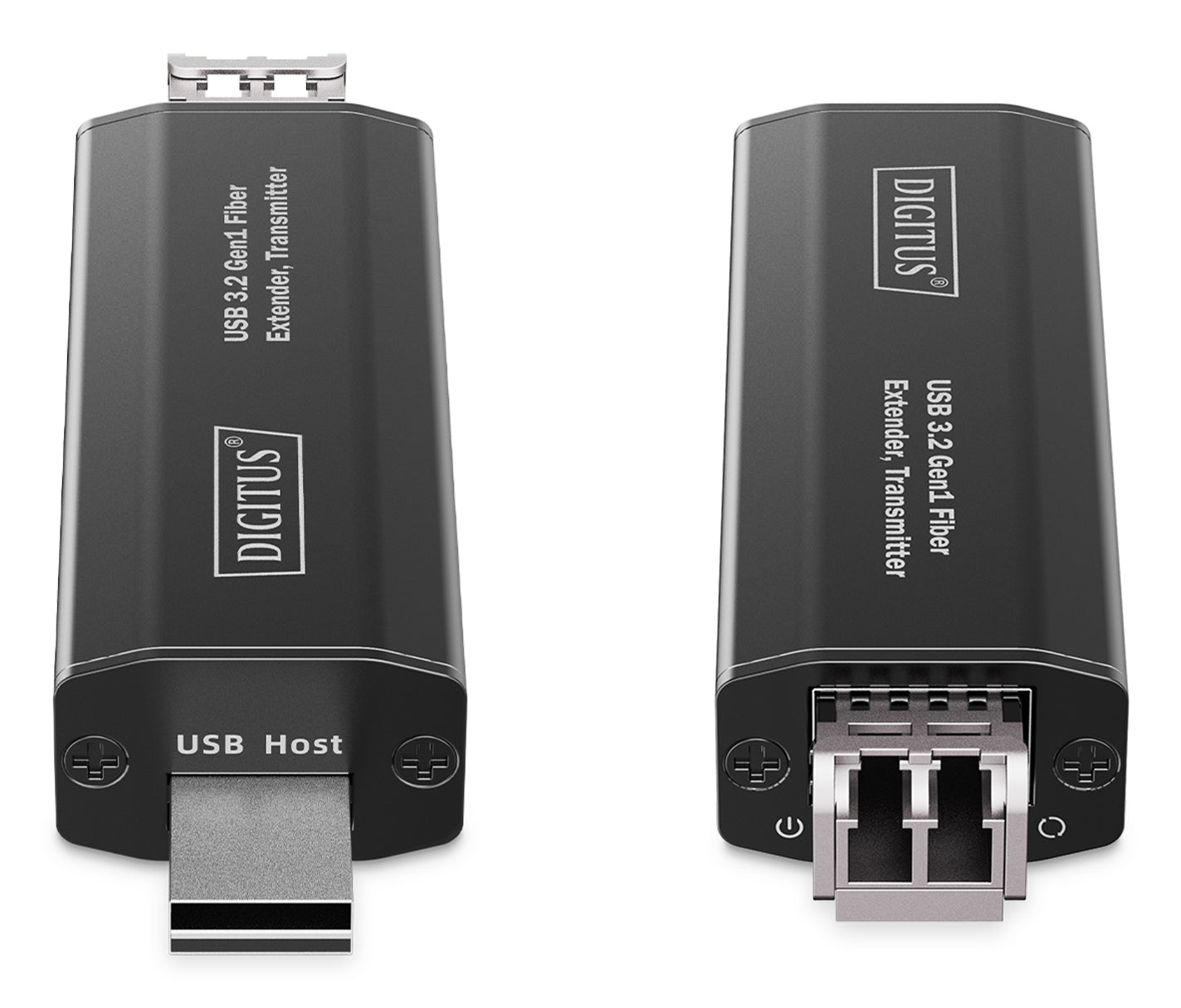 Digitus USB-Extender über Glasfaser – USB 3.2 Gen 1 (5 Gbit/s), 300 m, 3× USB-A + 1× USB-C, für USB-Geräte