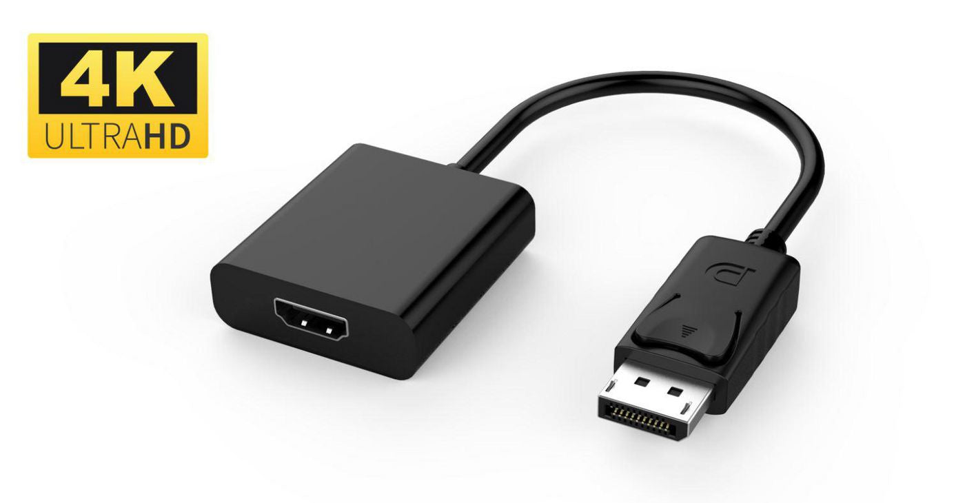 Microconnect Active DisplayPort Adapter 1.2 – 4K 60 Hz, Schwarz