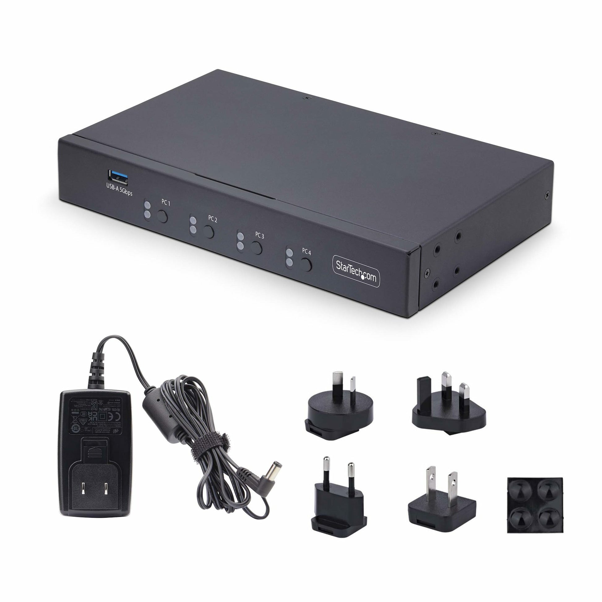StarTech.com 4-Port KM-Switch – USB 3.0-Hub, Audio