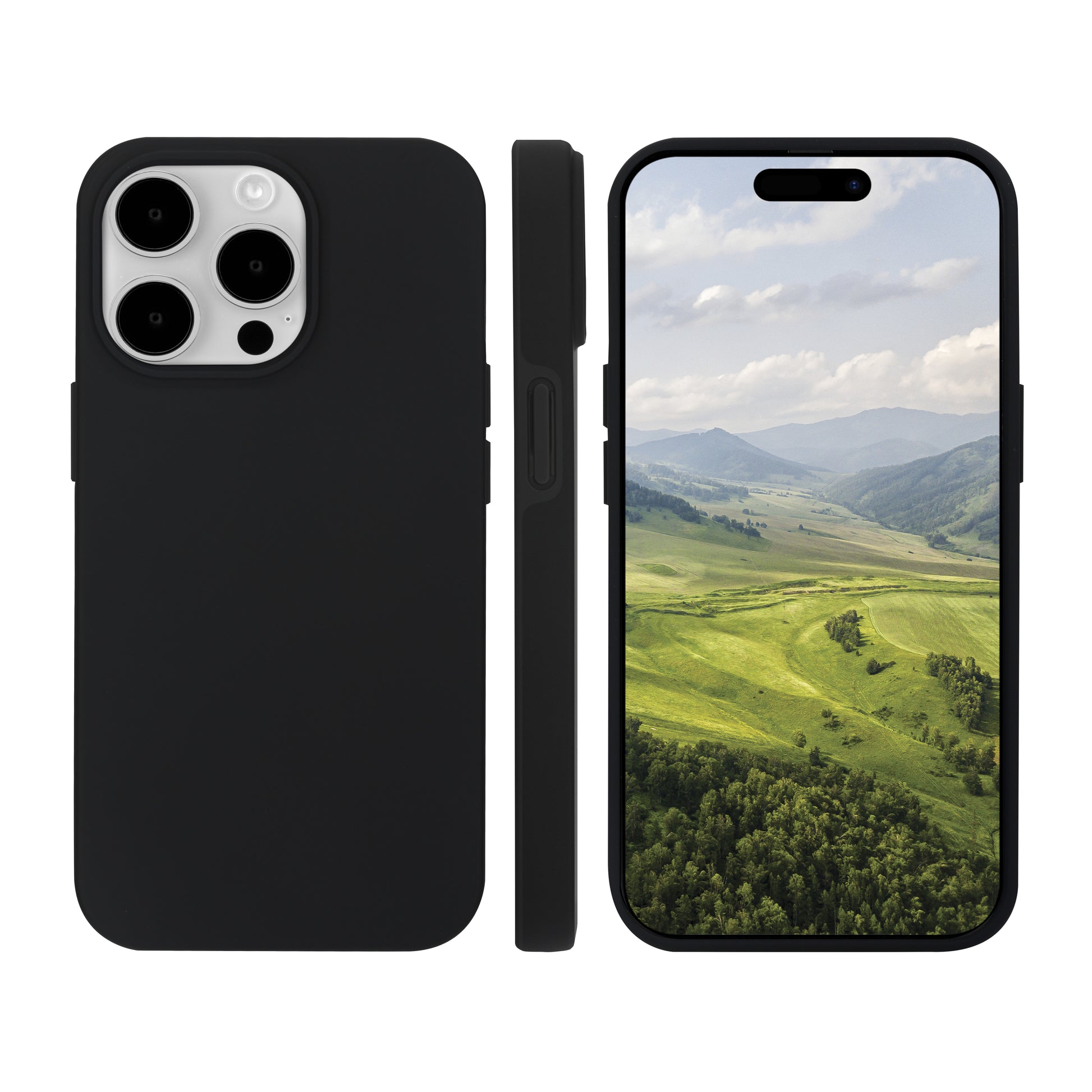 dbramante1928 Iceland D3O Backcover – für Apple iPhone 15 Pro, MagSafe, Recycling-Kunststoff, schwarz