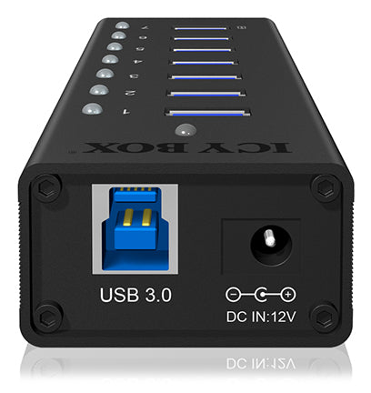 ICY BOX IB-AC618 USB-Hub – USB 3.0, 7× USB-A