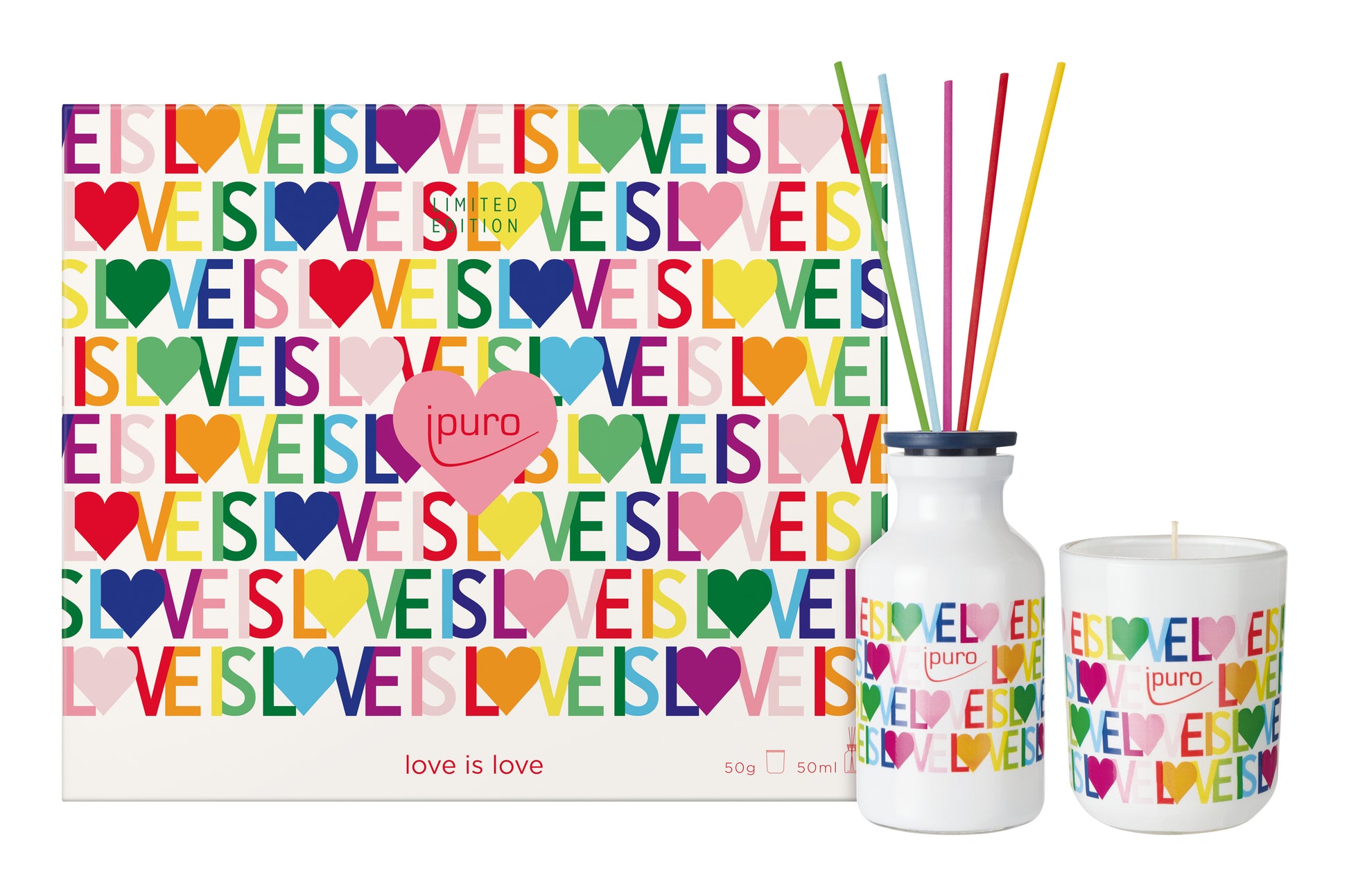ipuro love is love – Geschenkset, 2 × 50 ml