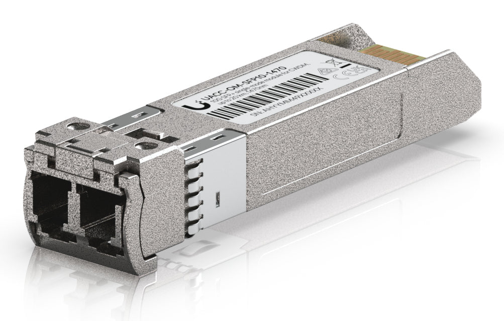 Ubiquiti SFP-Transceiver – 11,3 Gbit/s, CWDM, 1470 nm, Singlemode LC (UPC), 20 km – Grau/Orange