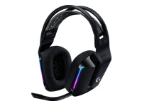 Logitech G G733 Gaming-Headset – Over-Ear, Stereo, Kabellos 2,4 GHz, mit USB-A-Dongle, Schwarz