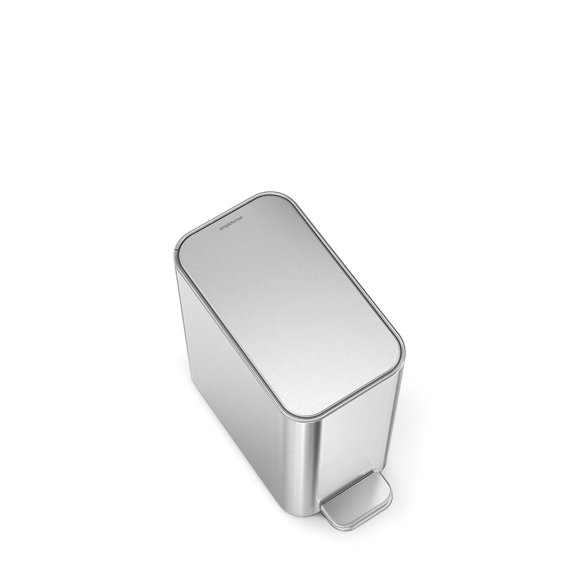 Simplehuman – Papierkorb – 5 l, mit Deckel – Edelstahl