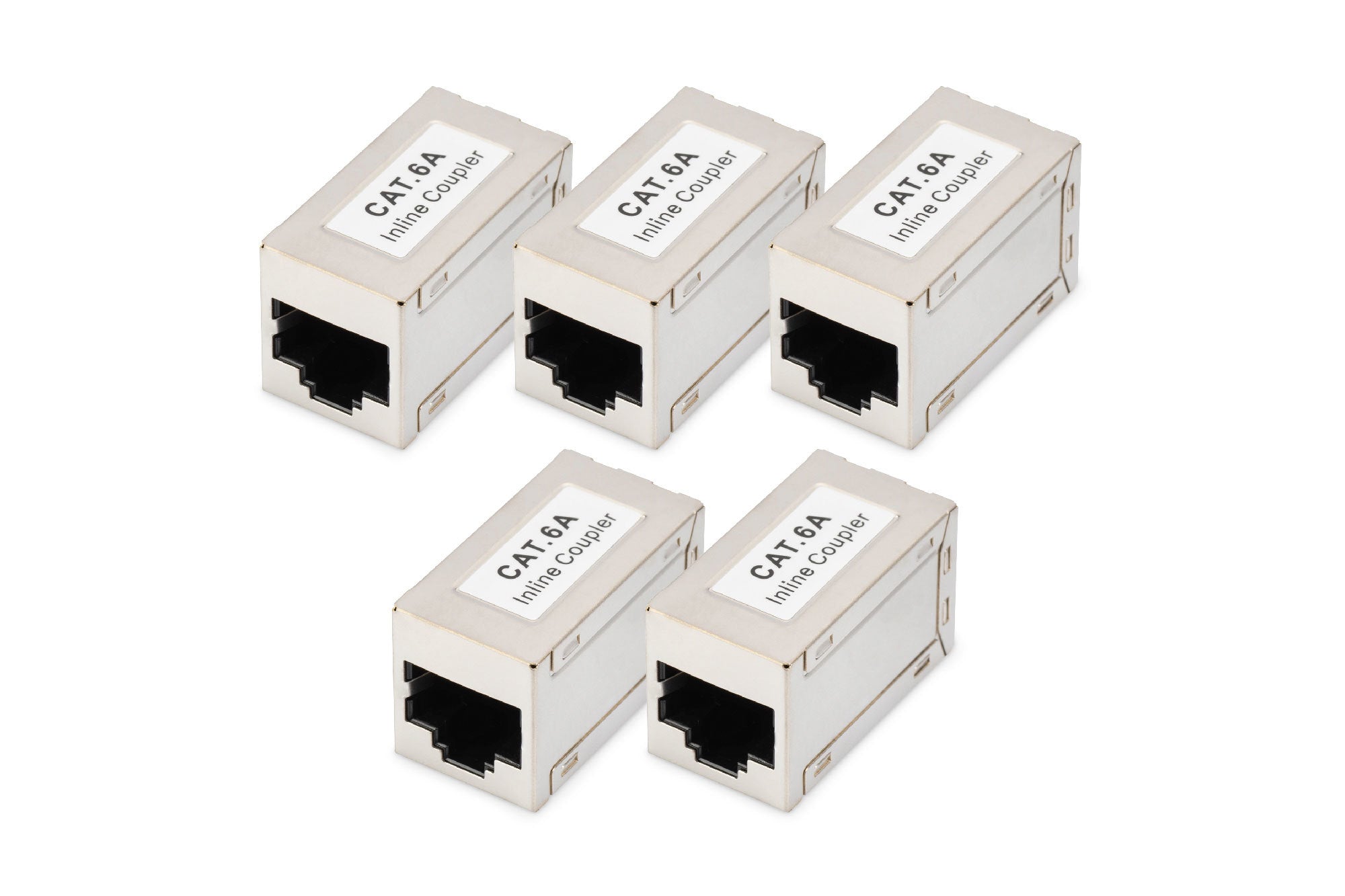 Digitus RJ-45 auf RJ-45 Adapter, Cat 6A, 10 Gbit/s Ethernet, voll geschirmt