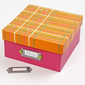 Creativ Company Aufbewahrungsbox (mit Deckel) – Papier – Natur – 5-teiliges Set