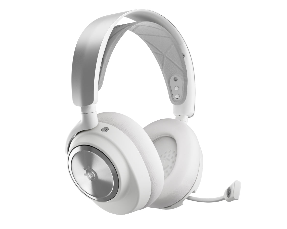SteelSeries Arctis Nova Pro WL P – Gaming-Headset, Bluetooth, Over-Ear – Surround-Sound – Weiss