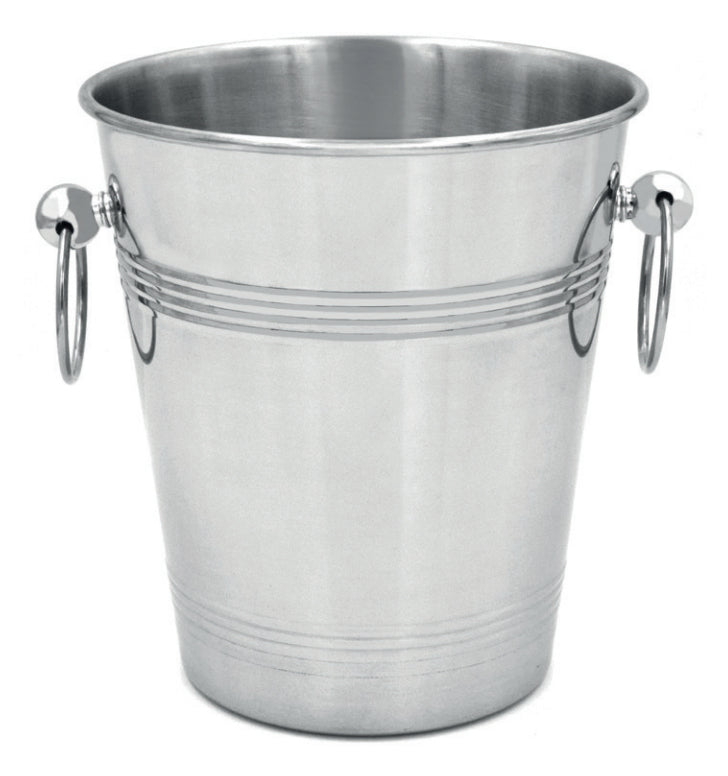 Vinart Champagnerkühler – 5 l, Edelstahl, Ø 20 × 22,5 cm, mit Griffen