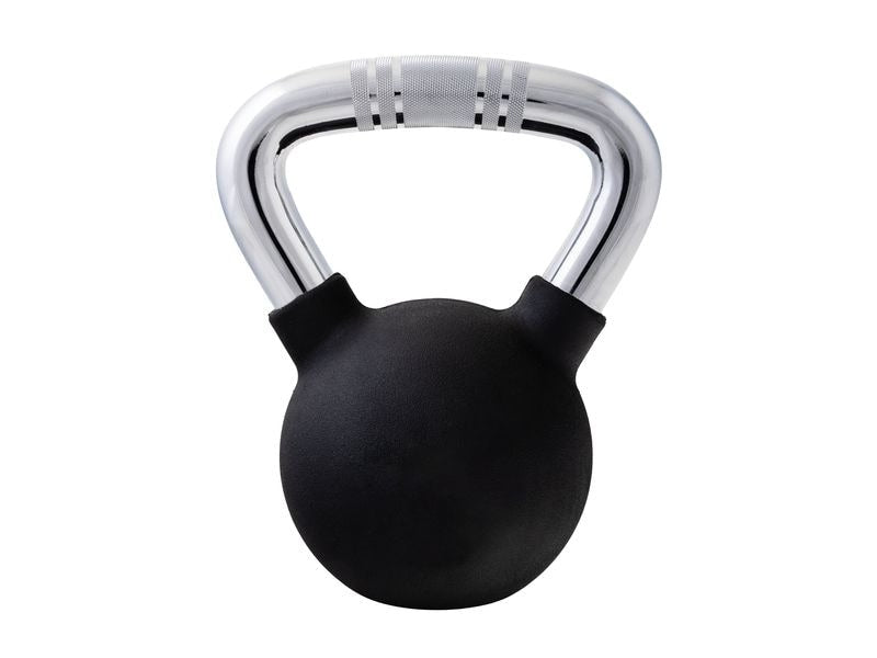 KOOR Kettlebell, 8 kg, 16 × 16 × 24,5 cm, Vinyl, Schwarz – 1 Stück
