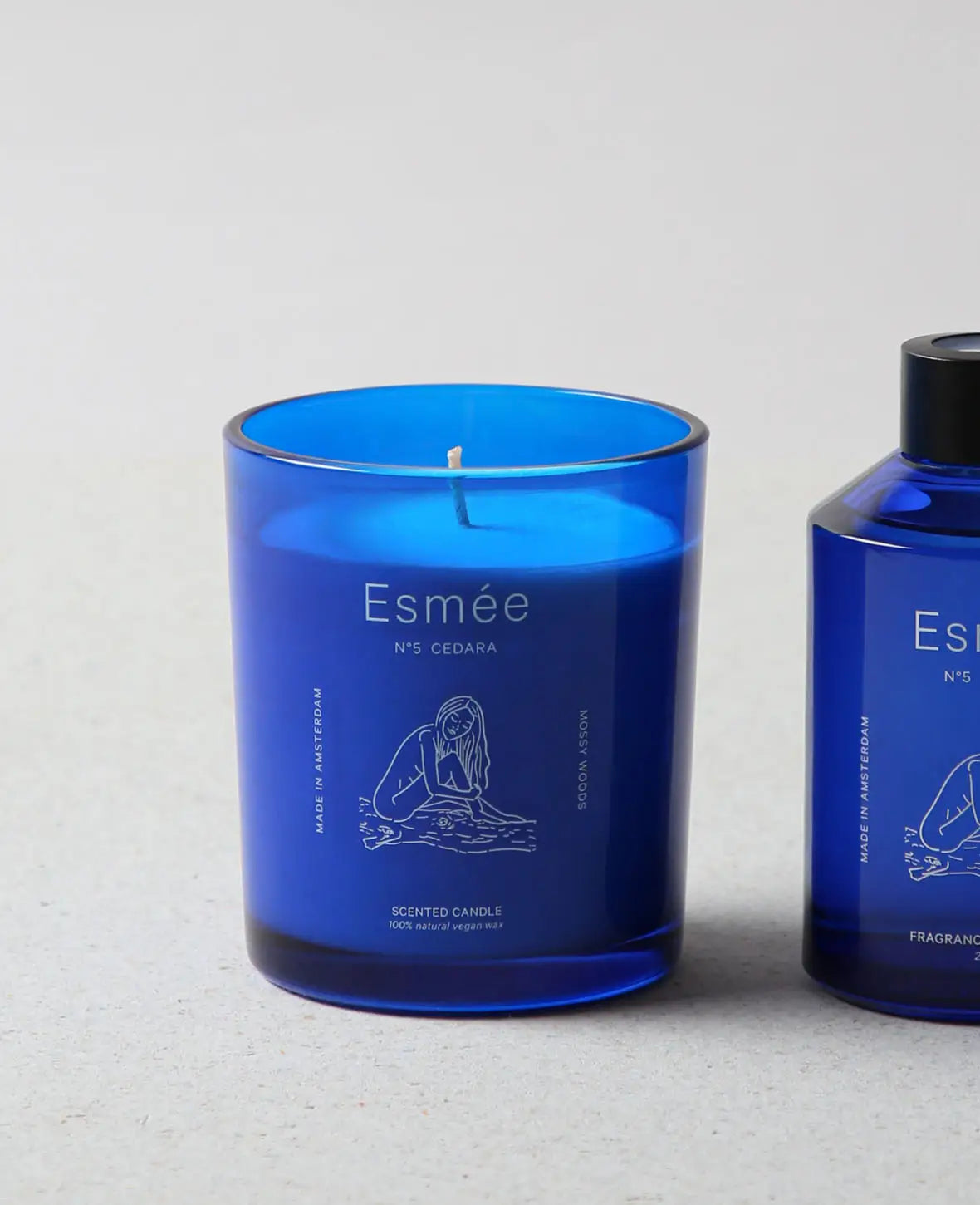 Esmée Duftkerze – Laubmoose – Ø 9,5 × 10,5 cm – 50 h
