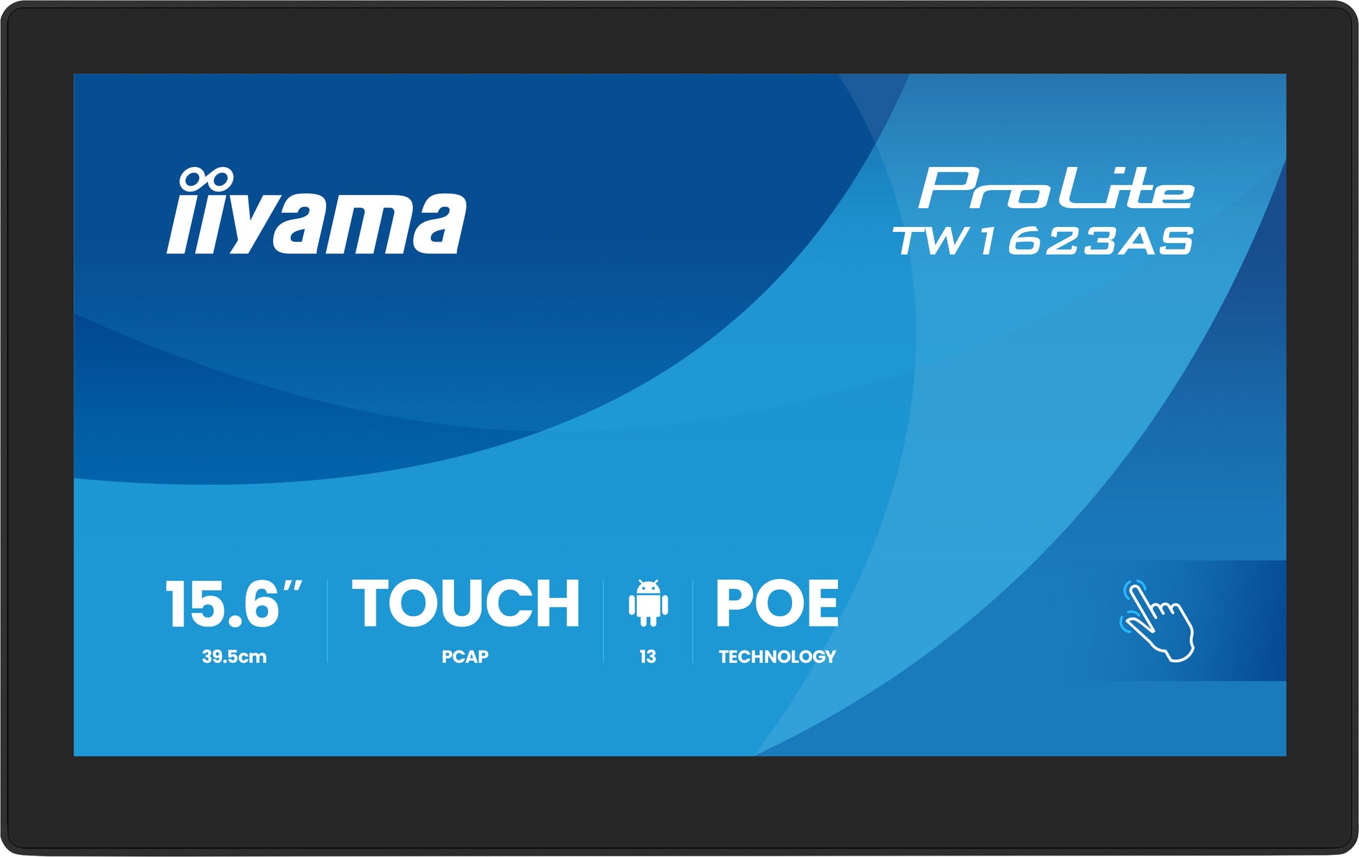 iiyama ProLite TW1623AS-B3P – 15,6", Full HD, 450 cd/m², IPS