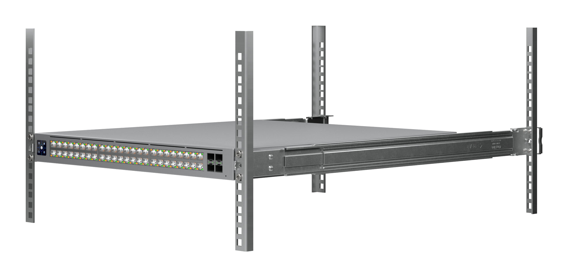 Ubiquiti Managed L2/L3 Switch – 48× RJ‑45 (32× 2,5G, 16× 10G), 4× SFP28, 2× QSFP28, PoE++, 19"
