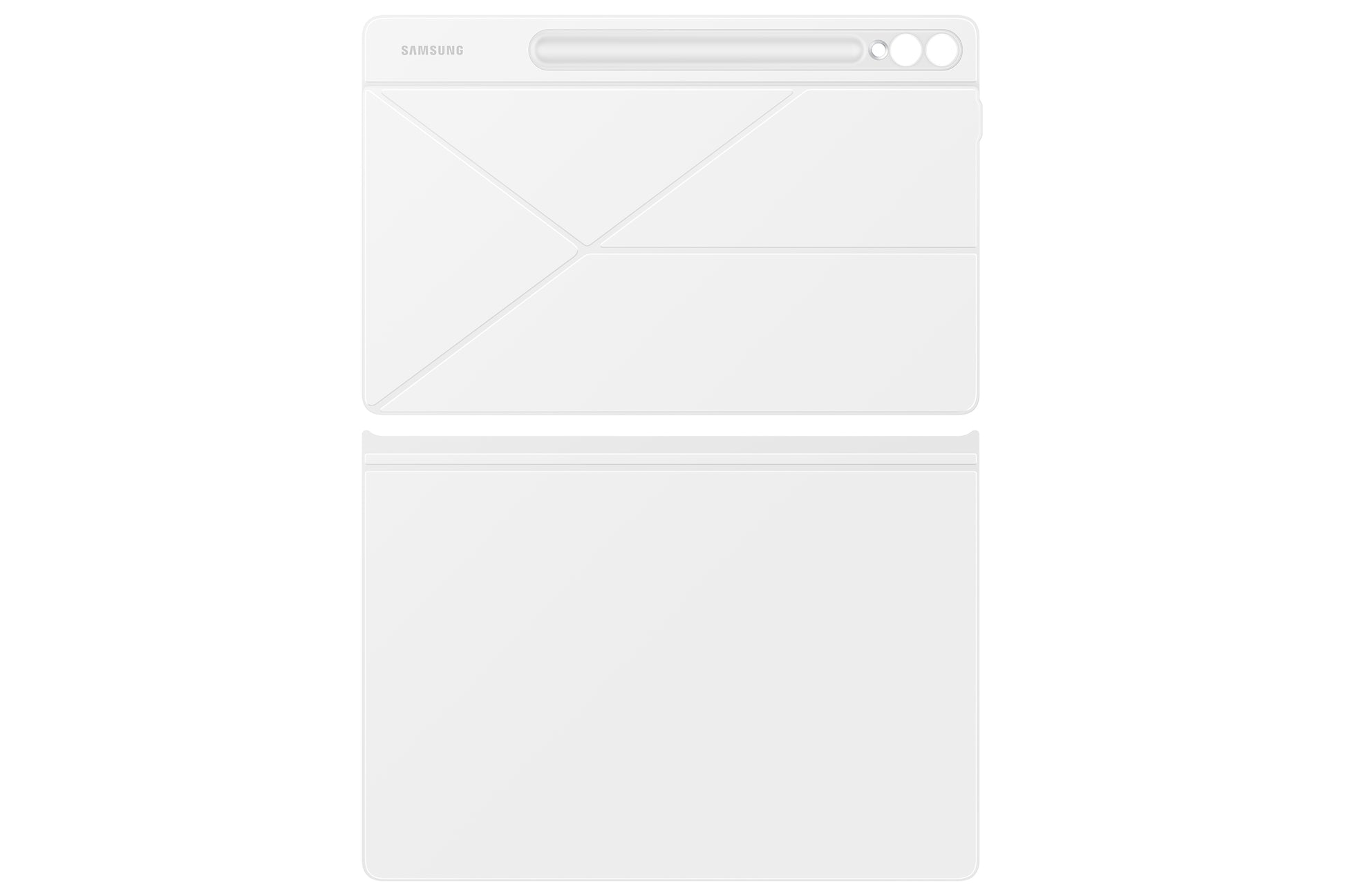 Samsung Smart Book Cover Notebook-Schutzhülle – für Galaxy Tab S9+, 12,4", Kunststoff, Weiss