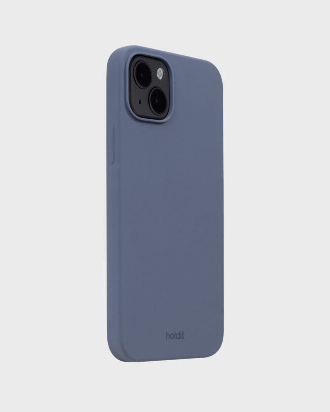 HoldIt Backcover – für Apple iPhone 15 Plus, Silikon, Pacific Blue