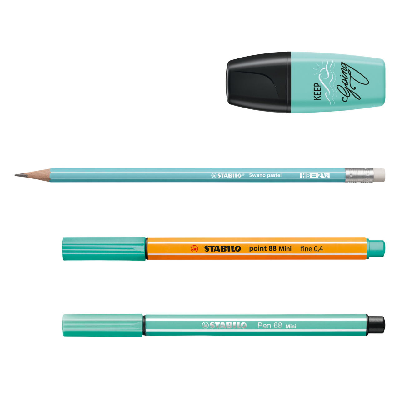 STABILO Schreibset Mini World Pastel Love Attack Special Edition – 35-teilig, 5 Bleistifte