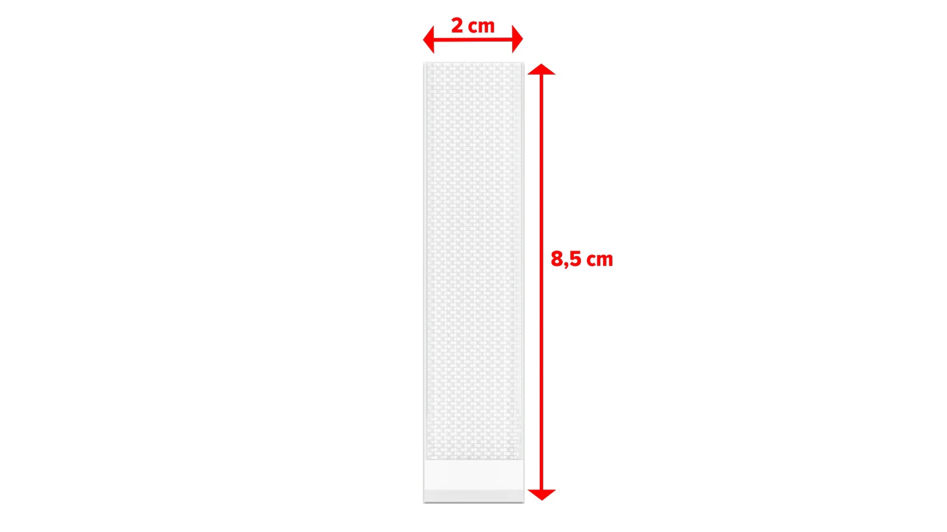 TESA Powerstrips CLICK Montagepad – 20 × 85 mm, weiss, bis 7,2 kg, 32 Stk.