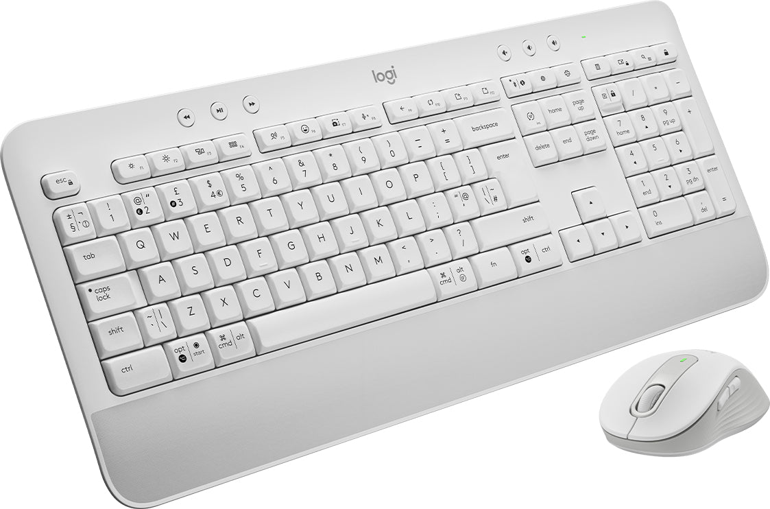 Logitech Signature MK650 – Tastatur, kabellos (Bluetooth), RU-Layout (RU), Grau