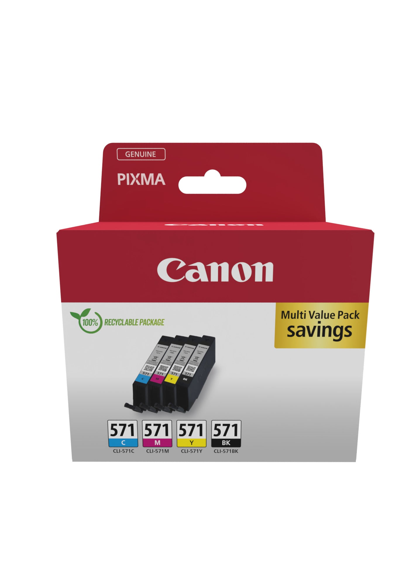 Canon Tintenpatronen CLI-571 – Original, Multipack C/M/Y/BK