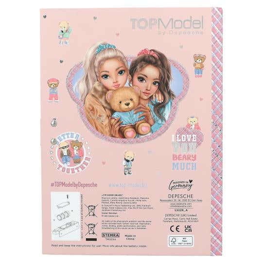 Depesche Top Model Tagebuch – 200 × 145 mm – 80 Seiten – mehrfarbig, Teddy – für Kinder