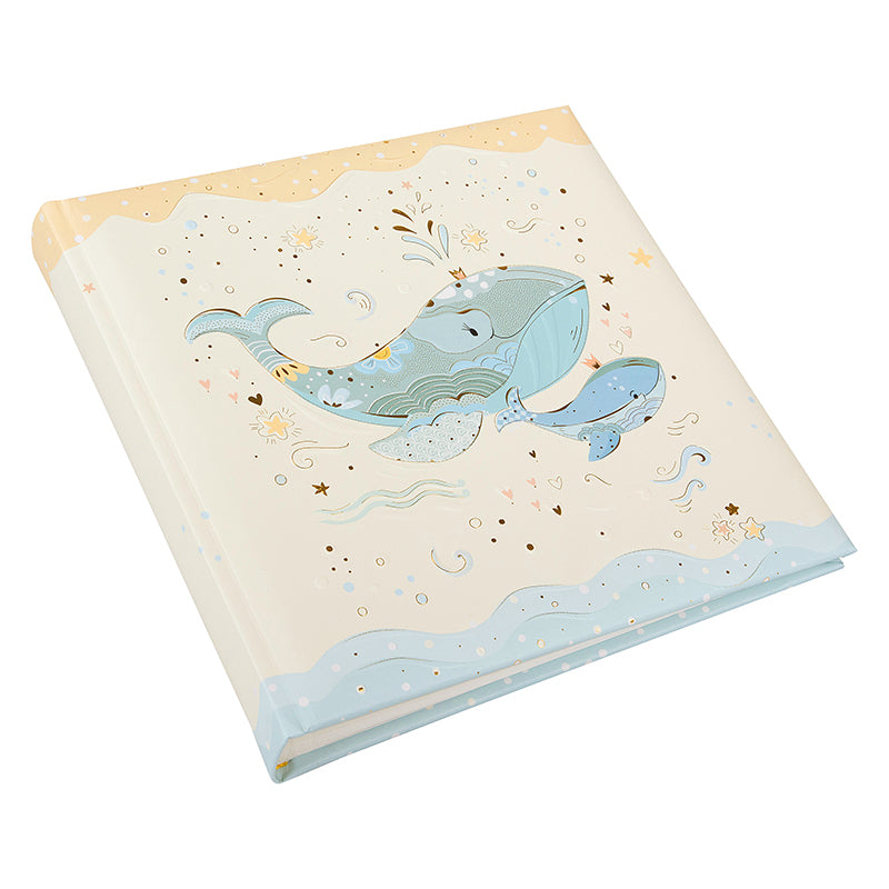 Goldbuch Fotoalbum Blue Whale – für 100 × 150 mm, mehrfarbig, Pergamin, 250 × 250 mm