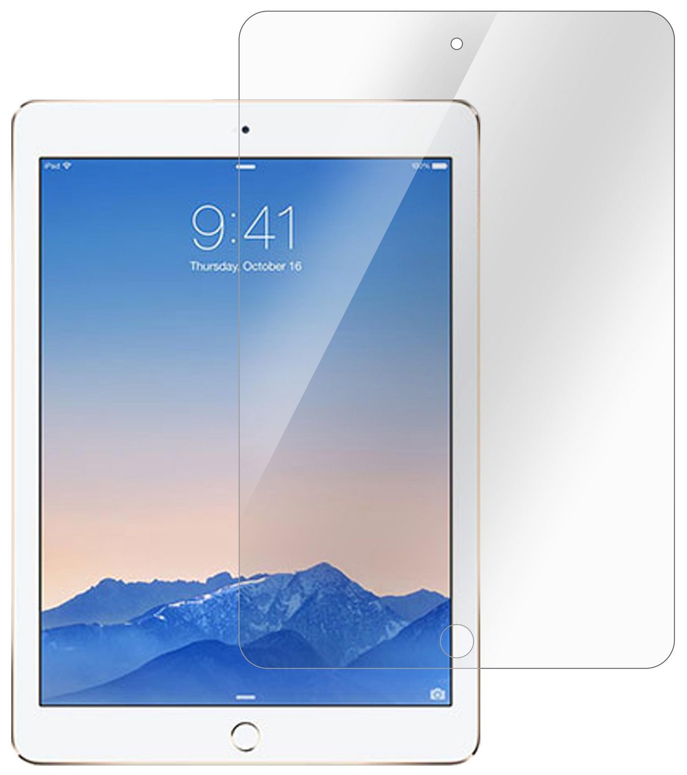 eSTUFF Panzerglas für Apple iPad Air (1.–2. Gen.), iPad Pro 9,7", iPad (5.–6. Gen.) – 9H, Anti-Fingerprint