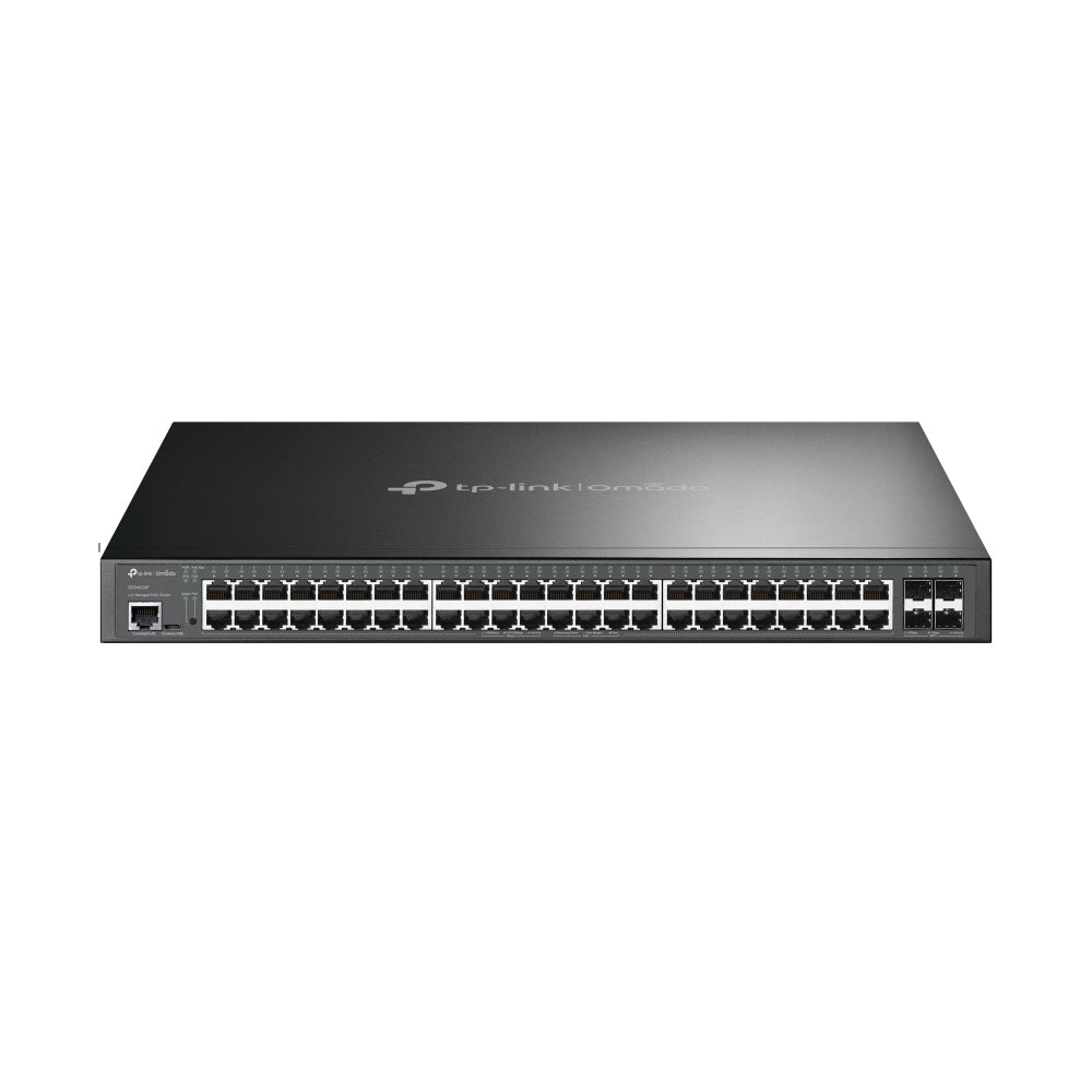 TP-Link SG3452XP – Managed Switch – 48×GbE, 4×SFP+, L2+, PoE+ 500 W, 1U