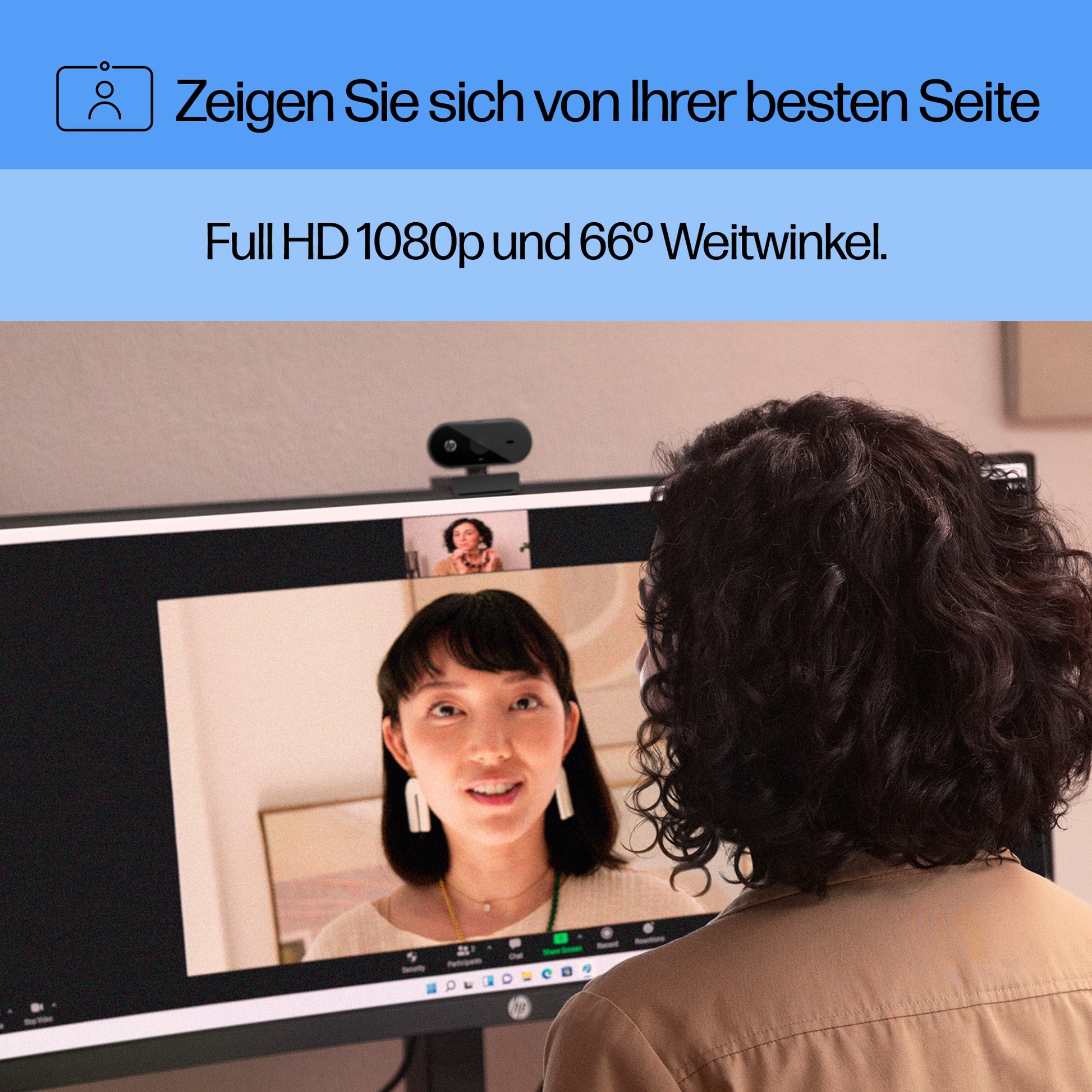 HP 320 – Webcam – Full HD 1080p, USB‑A