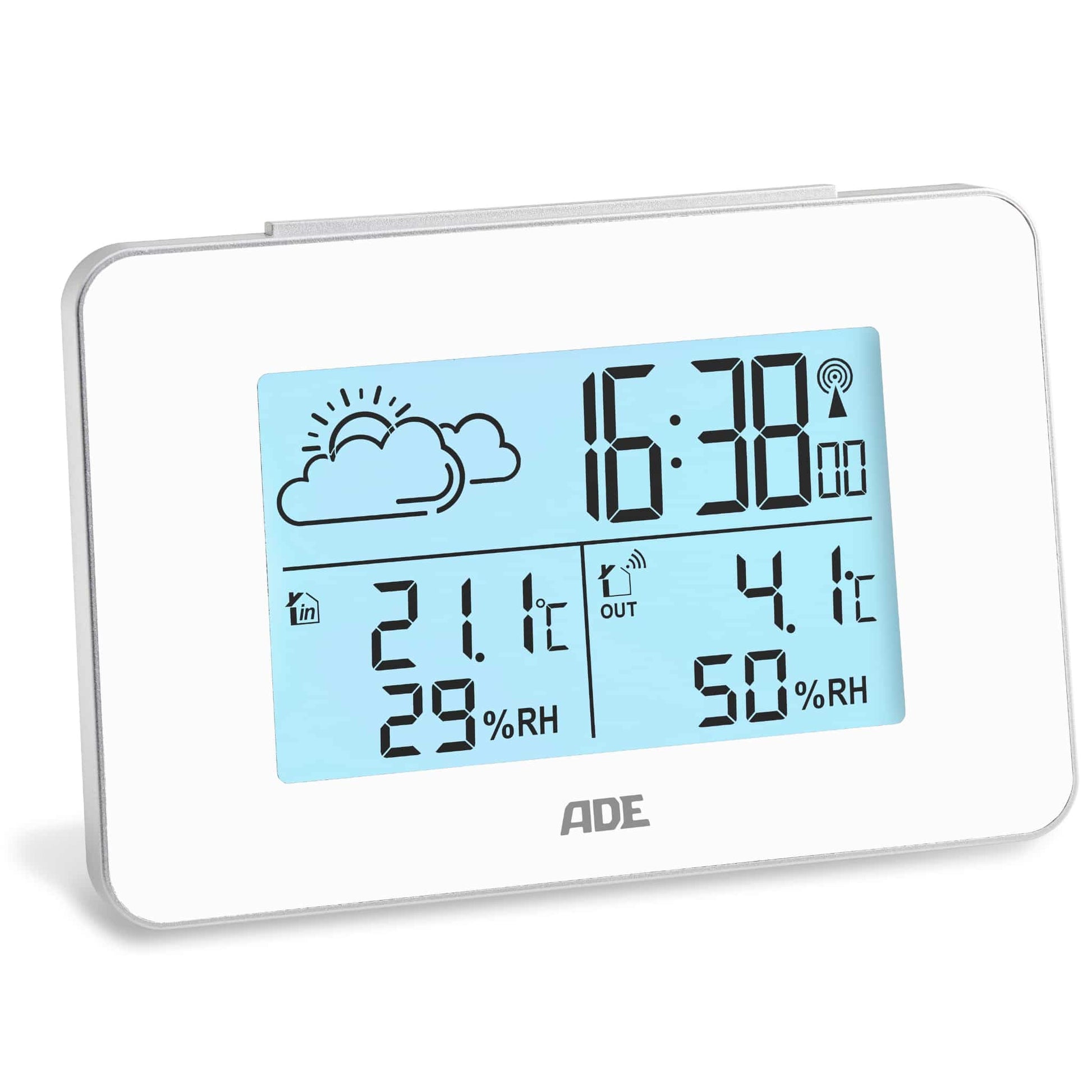 ADE WS2136-2 Temperatur-/Feuchtesensor – 433 MHz, −20–60 °C, 20–95 %, Innen/Aussen